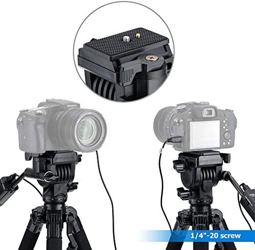 JJC VCT-VPR1 Compact Remote Control Tripod Stand for Sony ZV-1 A7 IV III II A7S A7R A6600 A6500 A6400 A6300 A6100 A6000 RX10 IV FDR-AX53 AX33 AX43 AX100 AX700 HDR-CX405 CX440 CX455 CX675 CX900 &amp; More