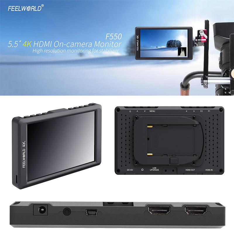 Feelworld / Seetec 5.5" IPS 1920x1080 Full HD 4K HDMI On-camera LCD Monitor with Histogram and Focus Assist