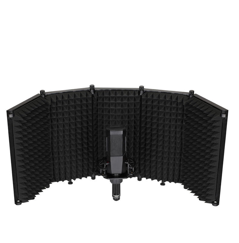 APEX 5 Panel Foldable Microphone Sound Isolation Shield for Studio Recording