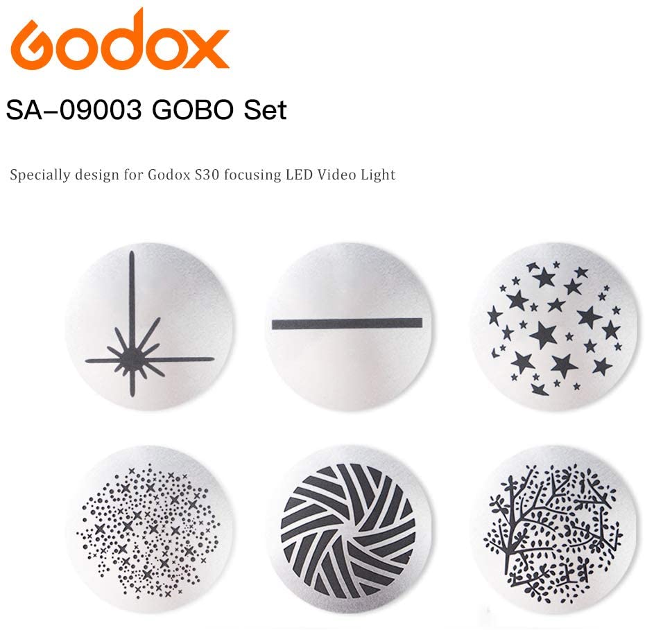 GODOX SA-09-003 GOBO for S30 LED Light Creative Effects