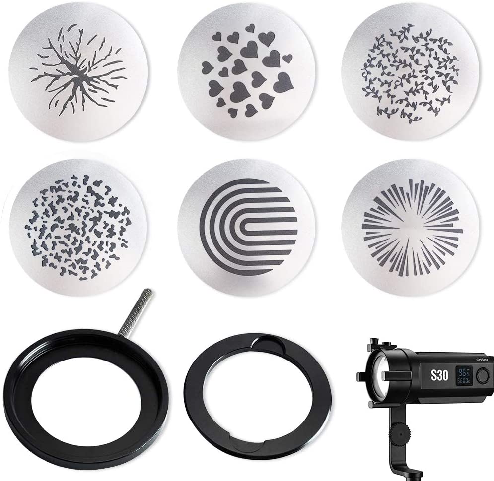 GODOX SA-09-002 GOBO Sets for S30 LED Light Creative Effects