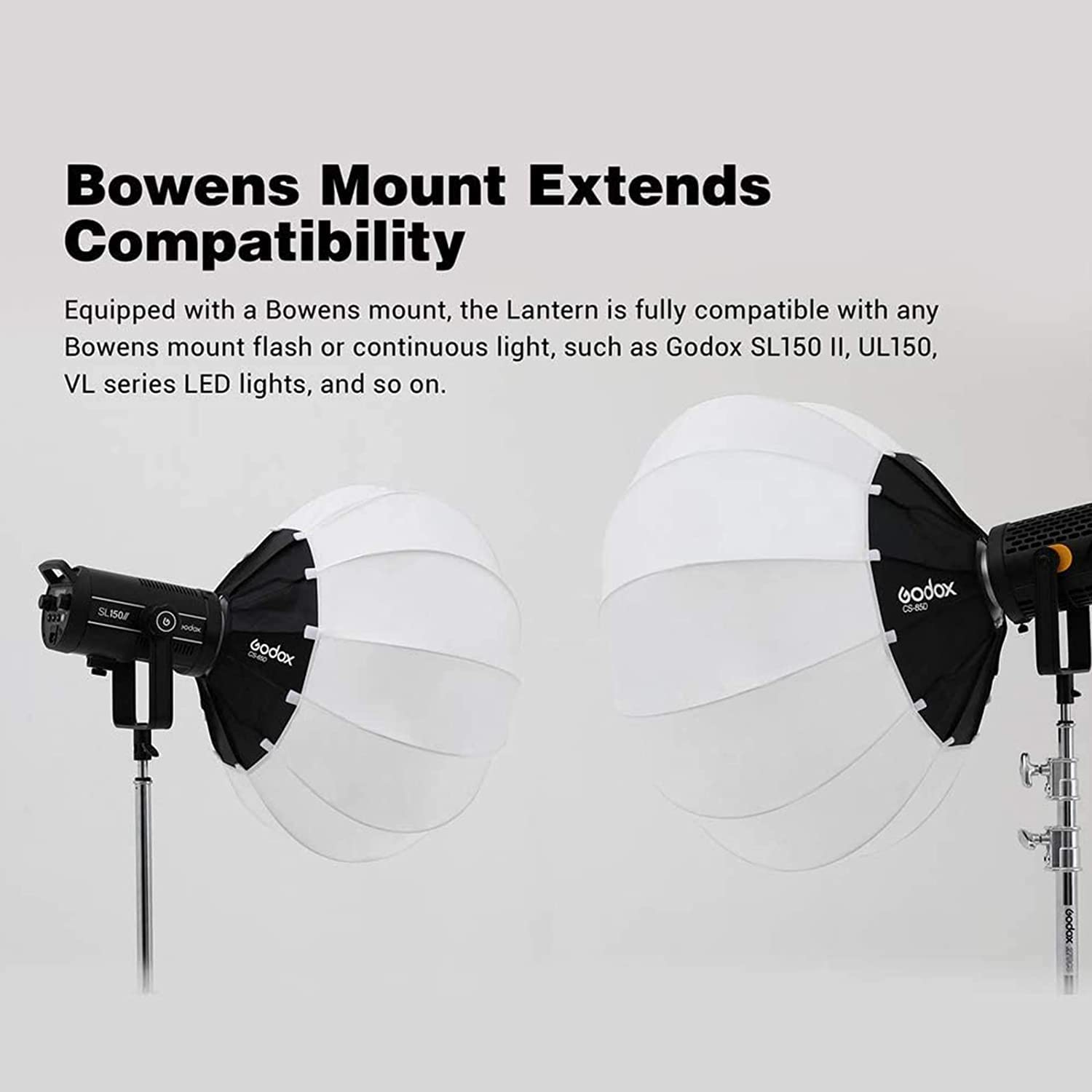 Godox CS-65D Lantern Softbox Soft Light Modifier 26inch/65cm Quick-Setup Softbox Diffuser with Skirt