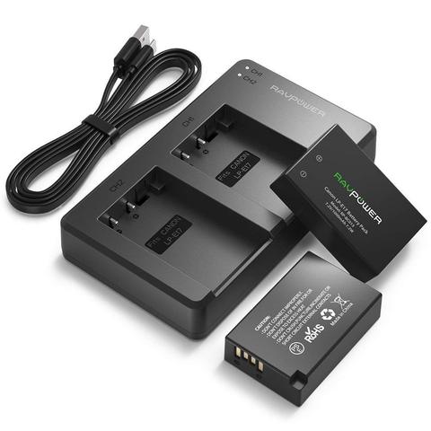 RAVPower Canon LP-E10 2pcs Battery + Charger