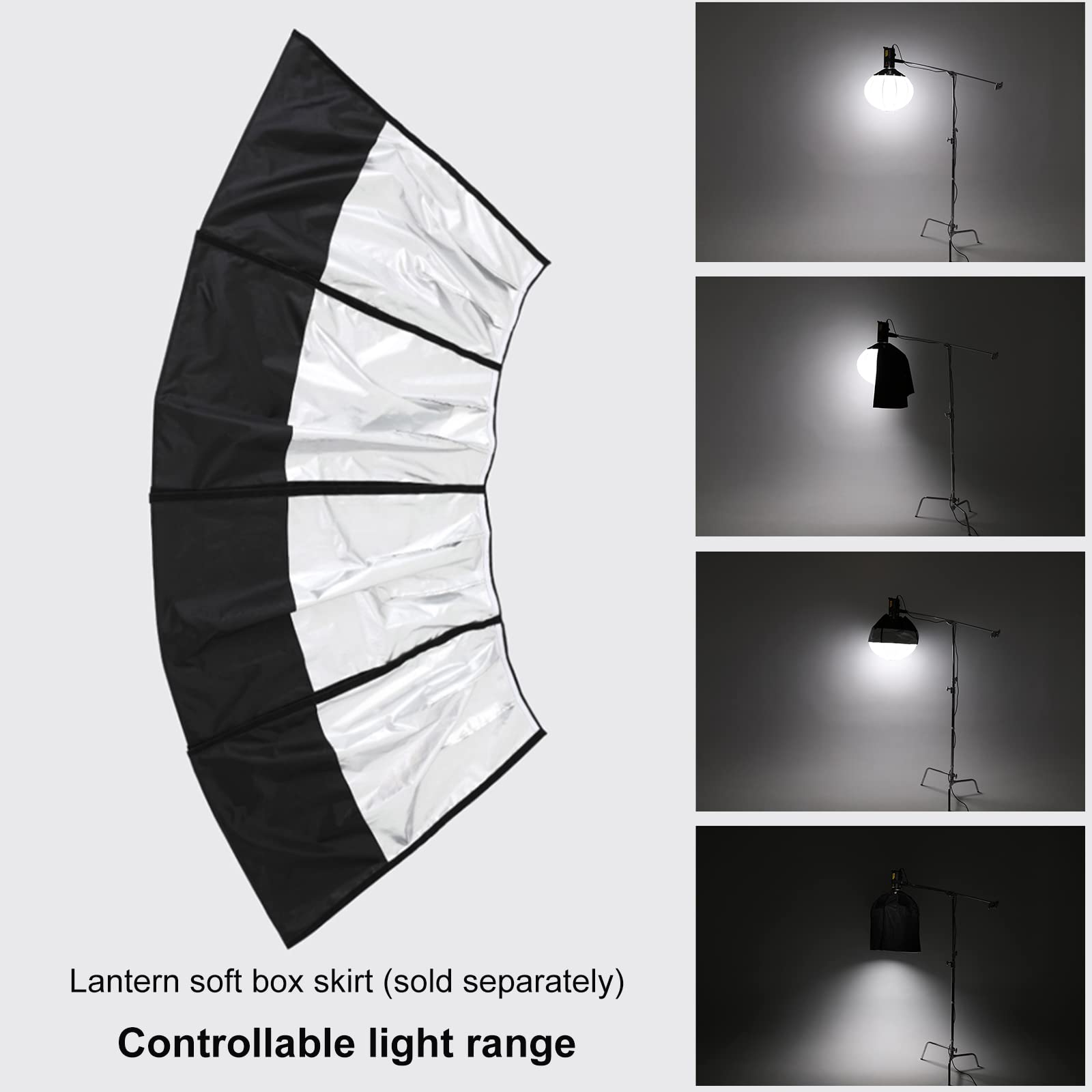 Godox CS-65D Lantern Softbox Soft Light Modifier 26inch/65cm Quick-Setup Softbox Diffuser with Skirt