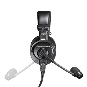 Audio-Technica BPHS1 Broadcast Stereo Headset with Dynamic Cardioid Boom Mic Black, Adjustable