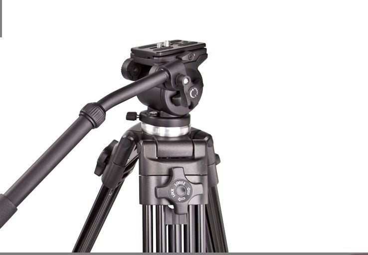 Weifeng WF-717 1.8m Professional Heavy Duty Video Tripod with Fluid Head