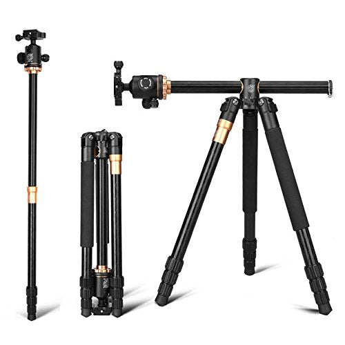 QZSD BEIKE Q999H Multifunction Aluminium Horizontal Camera Tripod Monopod with Ball Head Center Column for DSLR