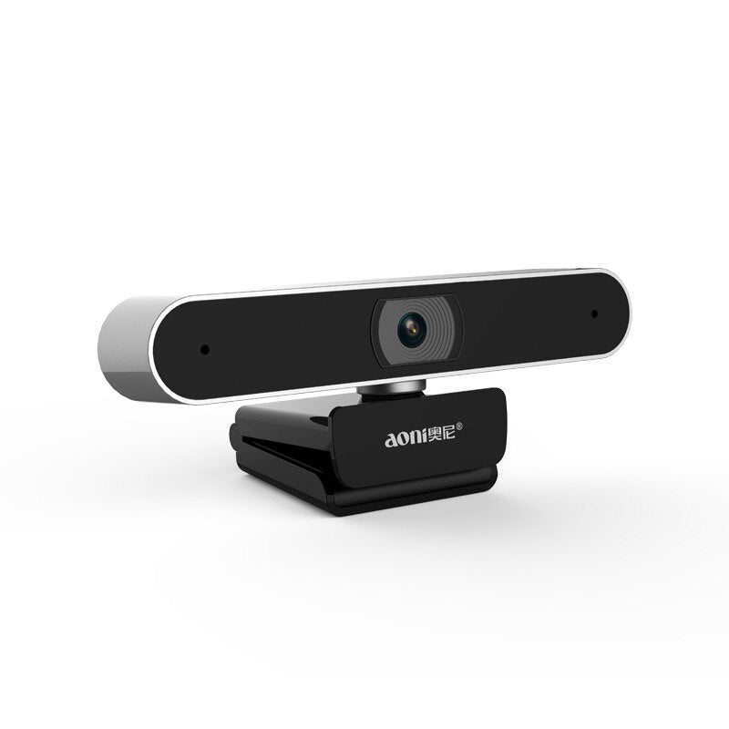 Aoni A30 Webcam 1080p Clip-On HD Computer Camera PC With Microphone For Video Conference