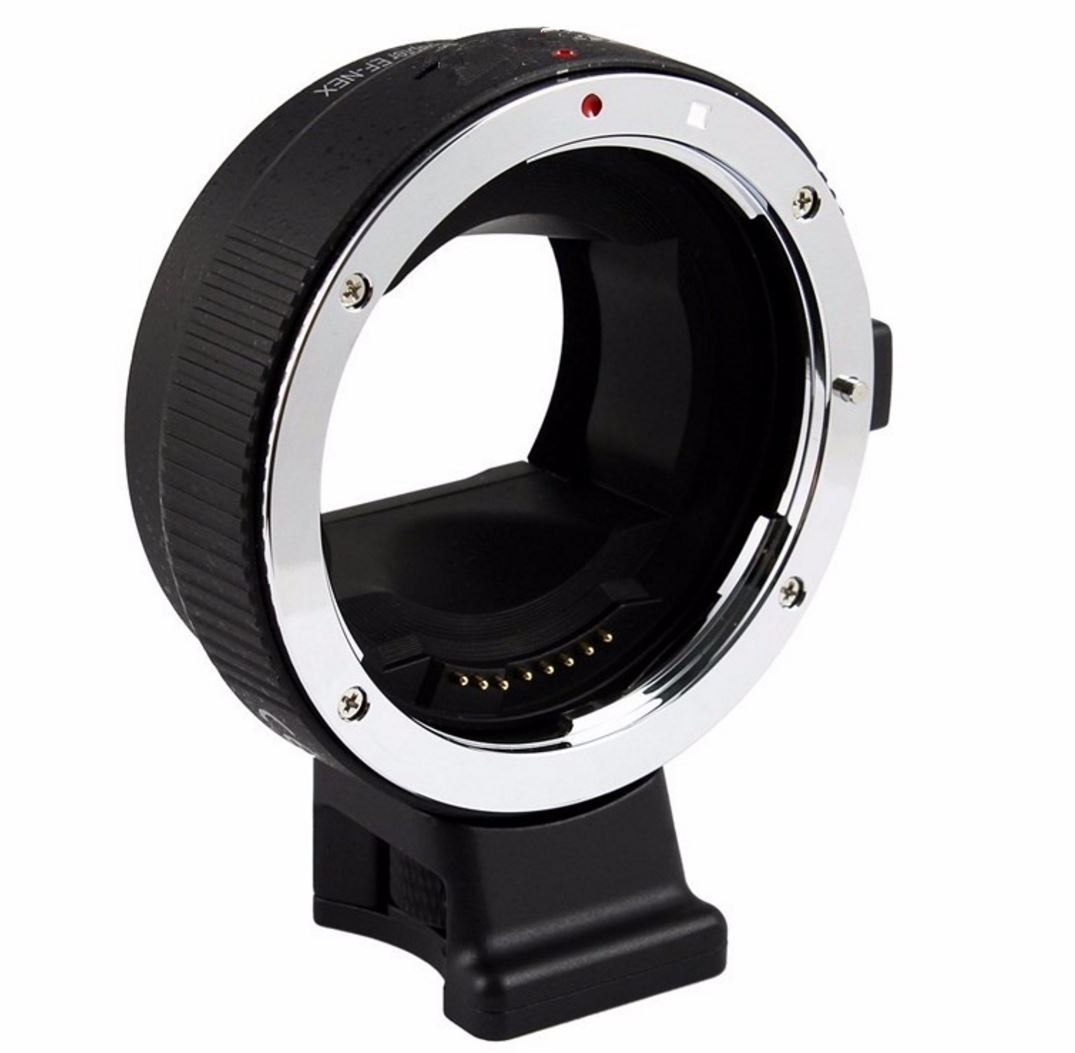 Camera Lens Adaptor for Canon EOS Lens - Sony NEX Body Electronic AF Adapter Ring