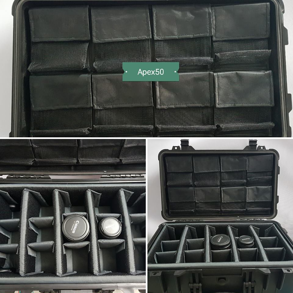 Apex Waterproof Trolley Hardcase 50 IP67 with Multi-Layer Die-Cut Foams