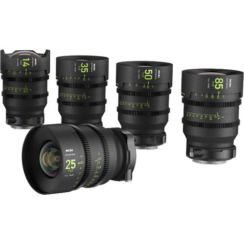 NiSi ATHENA Prime T2.4/1.9 Full-Frame 5-Lens Kit