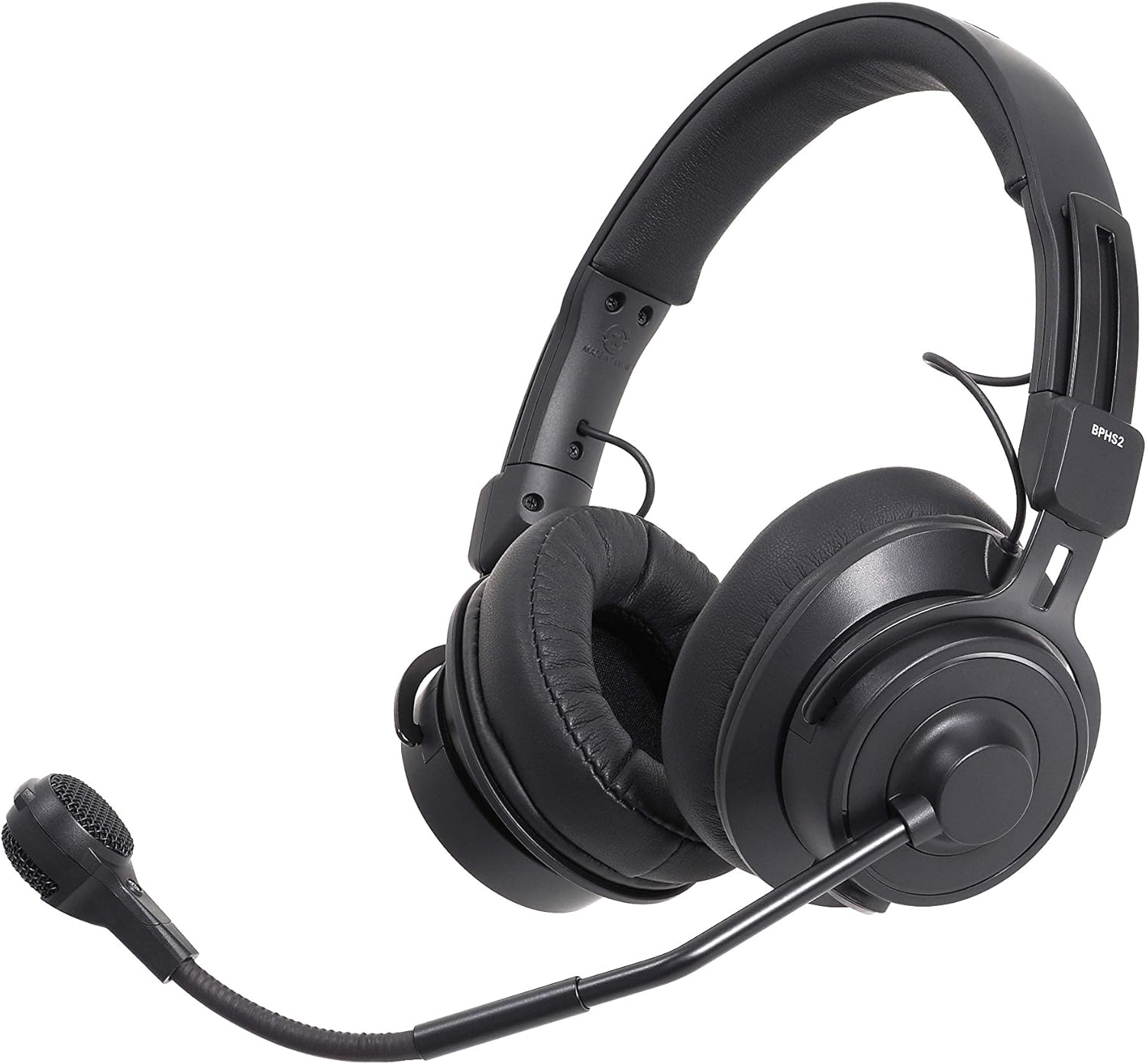 Audio-Technica BPHS2 Broadcast Stereo Headset with Hypercardioid Dynamic Boom Microphone Black, Adjustable