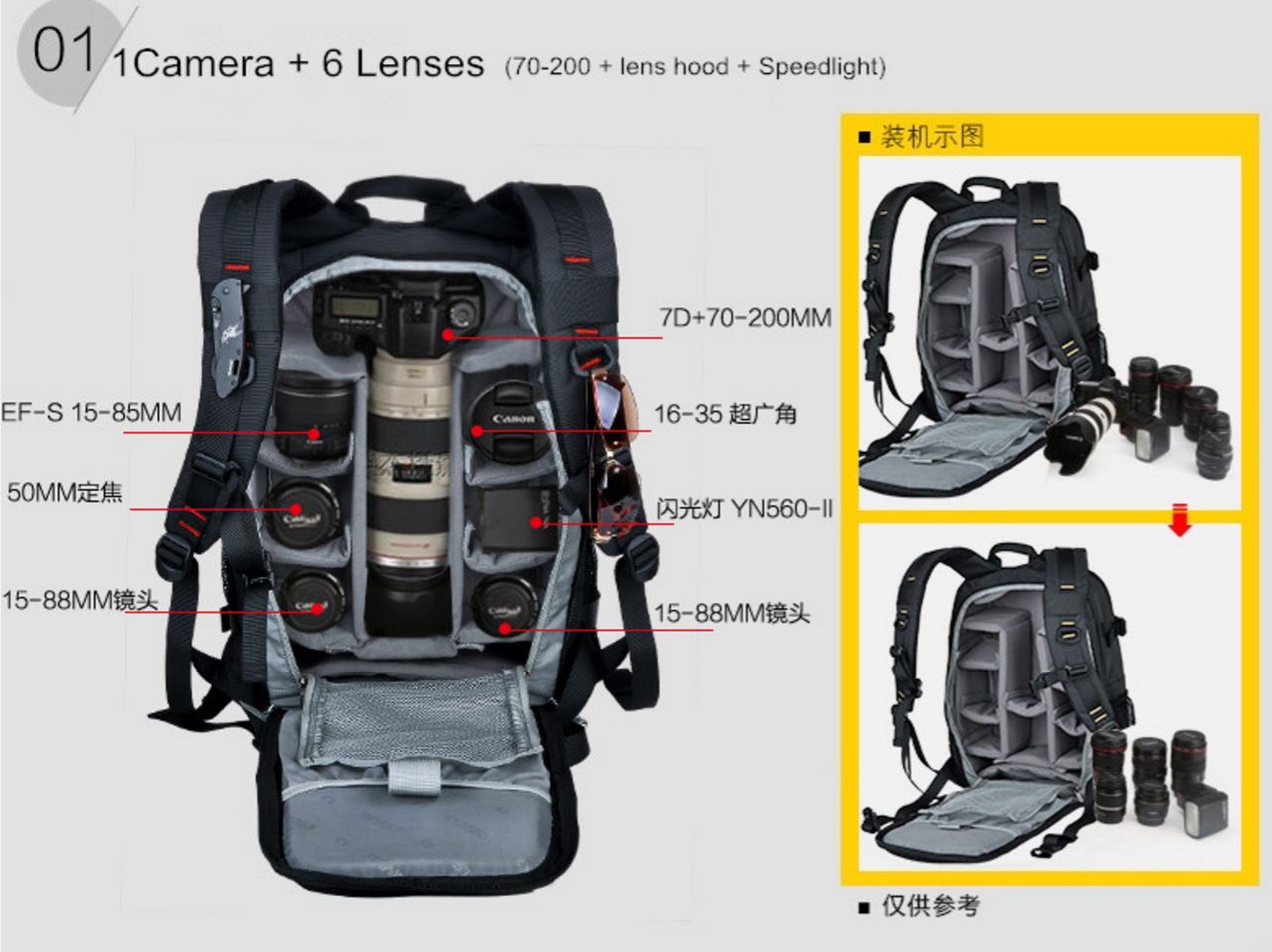 APEX SY-01 Sleek and Fashionable Camera Bag with 13" Laptop and Tablet Compartment