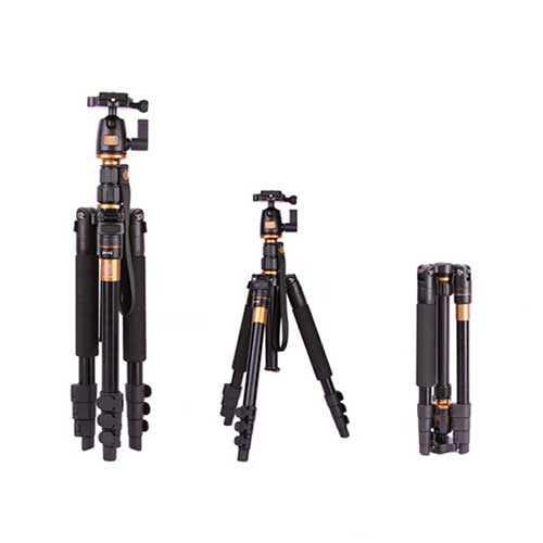 BeiKe Q555 Professional Portable Light Weight Aluminium Tripod