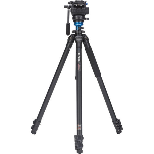 Benro A2573FS4 S4 Video Head and AL Flip Lock Legs Tripod Kit