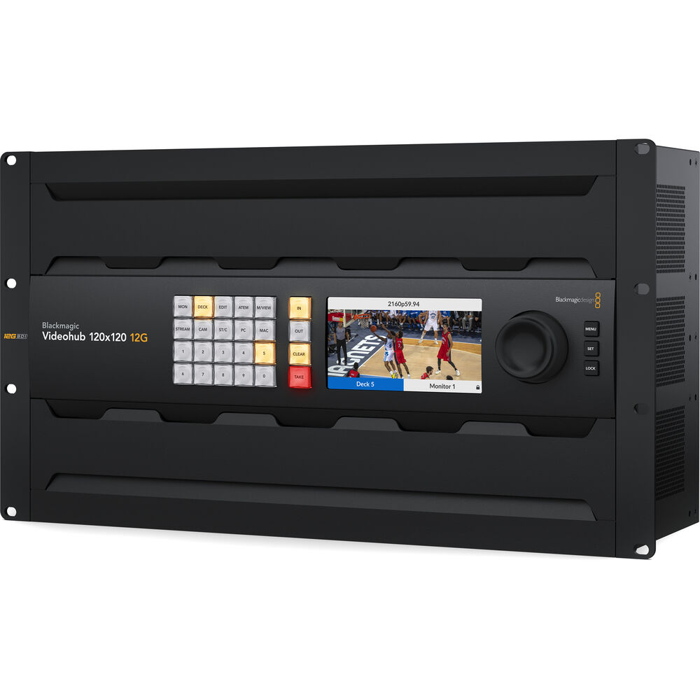 Blackmagic Design Videohub 120x120 12G Zero-Latency Video Router