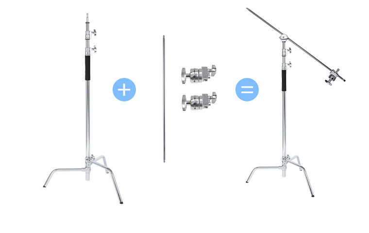 Apex Heavy Duty C Stand with Boom Arm up to 20kg Capacity CSTAND