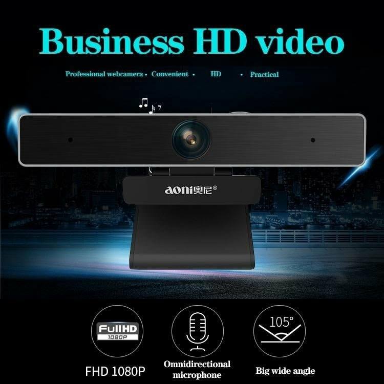 Aoni C90 1080P Full HD Business Web Camera with Microphone Input