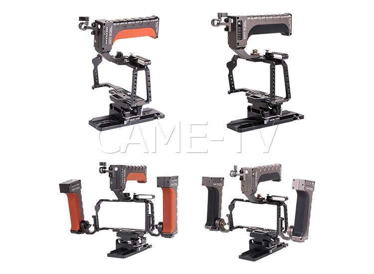 CAME-TV PowerGrip Battery Handle for Camera Cage with DC D-TAP USB Output