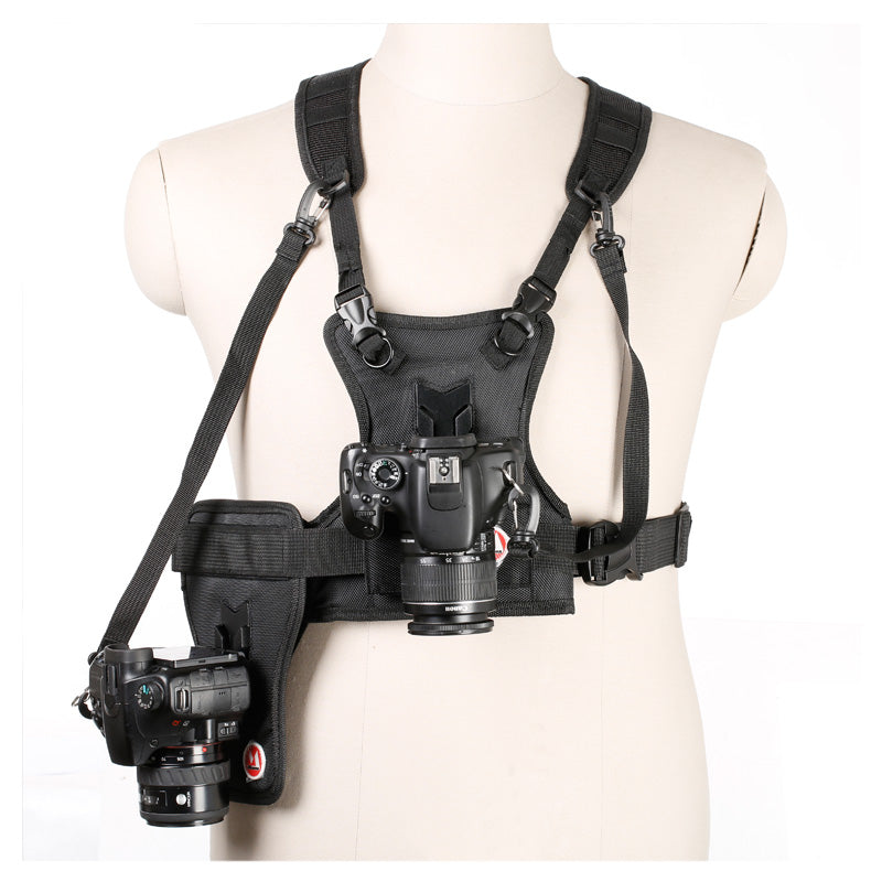 MICNOVA MQ-MSP01 Multi-Functional Vest Holster for 2 Cameras