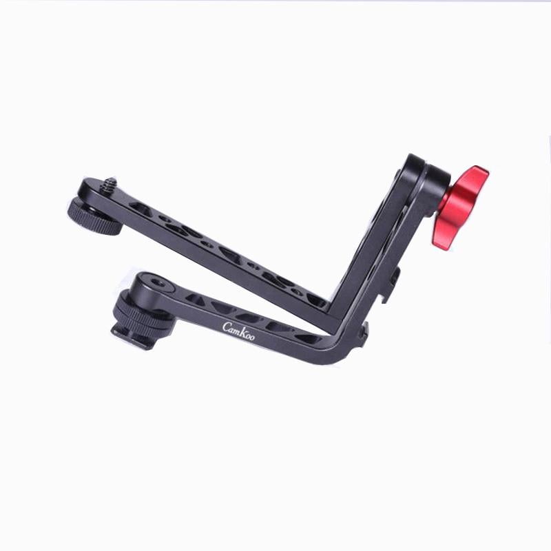 CAMKOO Universal L Bracket Monitor and Camera Mount Swivel Arm