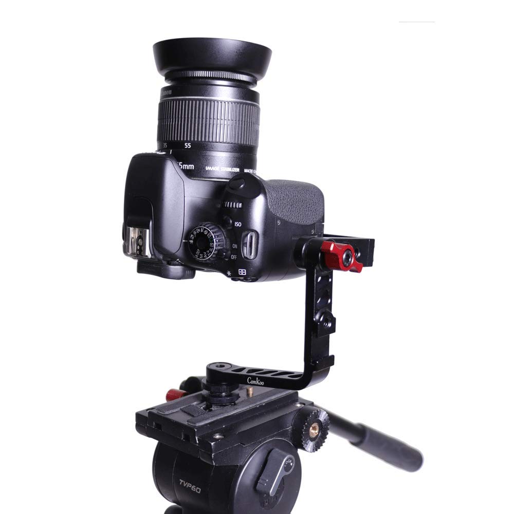 CAMKOO Universal L Bracket Monitor and Camera Mount Swivel Arm