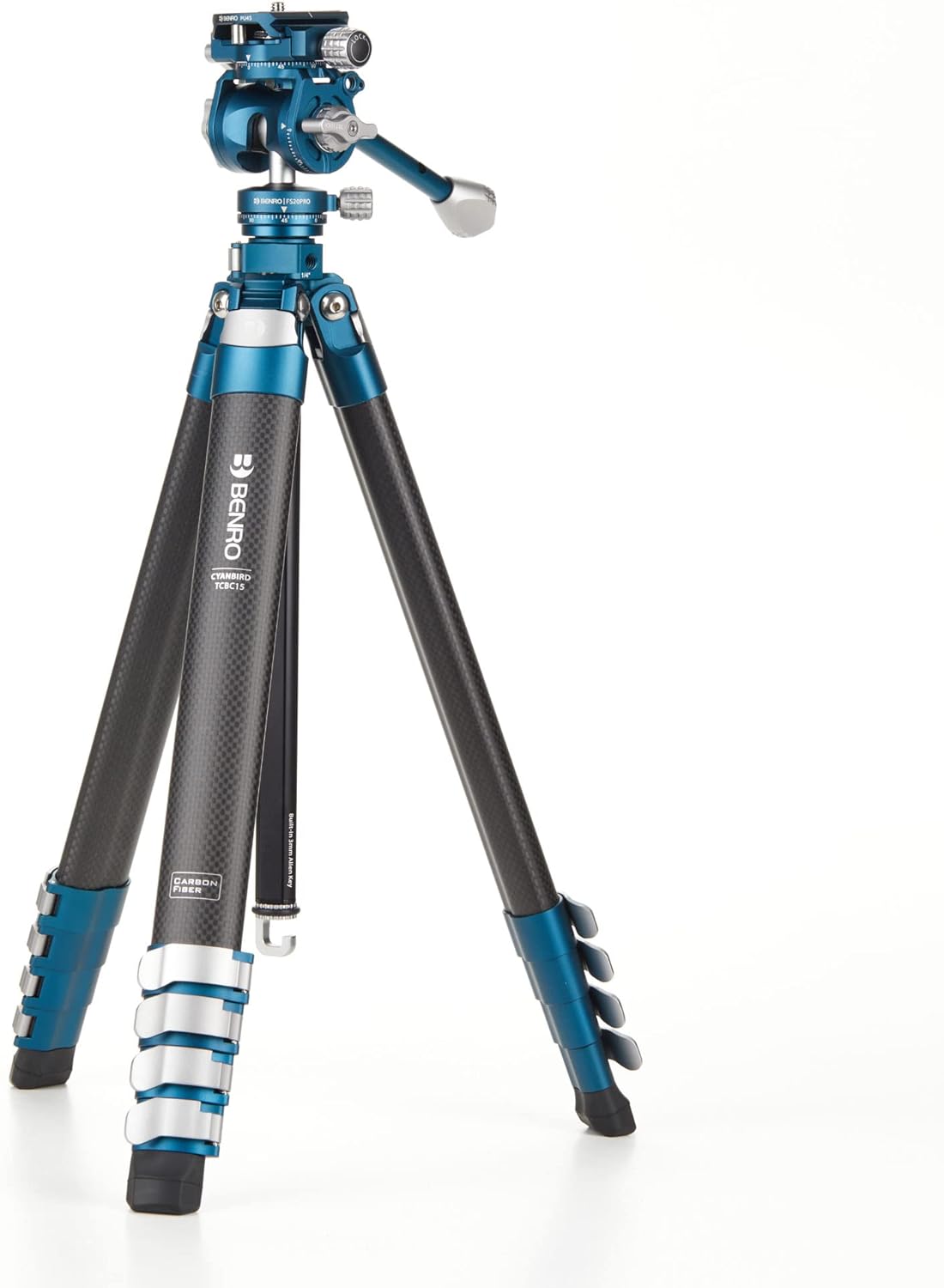 Benro CyanBird Aluminum 5 Section Tripod w/ FS20PRO (TCBA15FS20PROC)