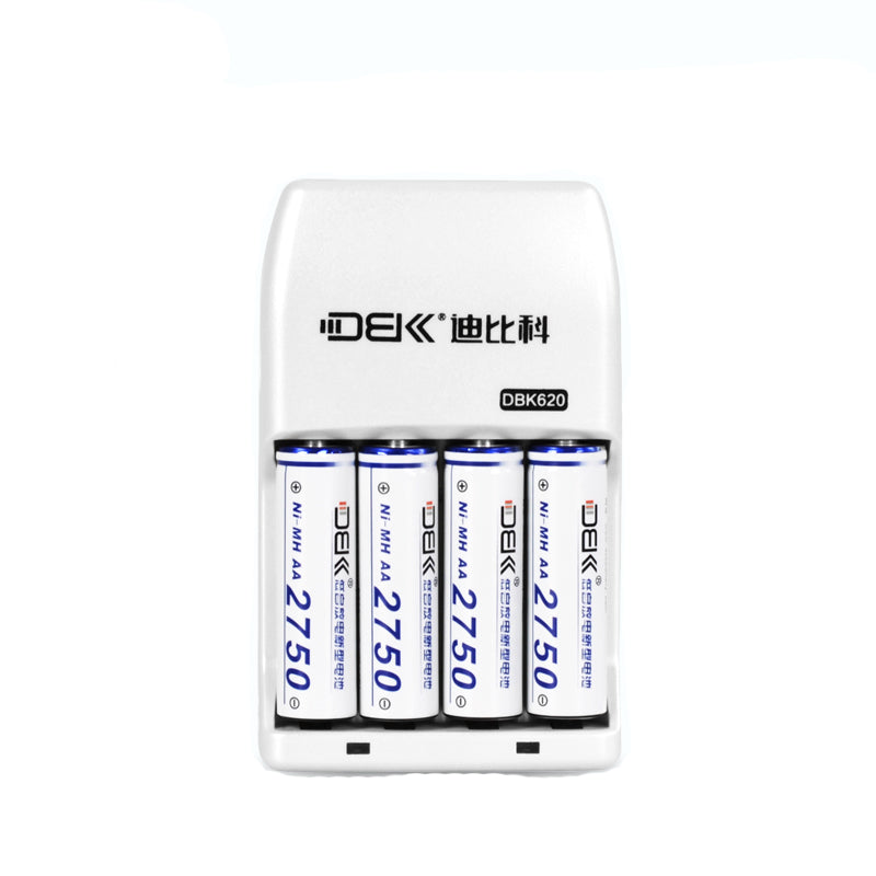 DBK 4pc 2750mah NI-MH AA Battery with Smart Charger