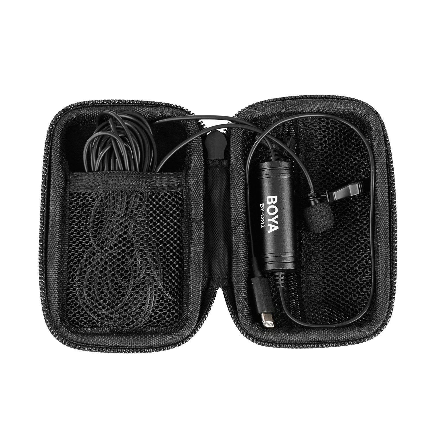 Boya BY-DM1 Lavalier Microphone Lapel Clip-on Mic with IOS Interface Plug Input