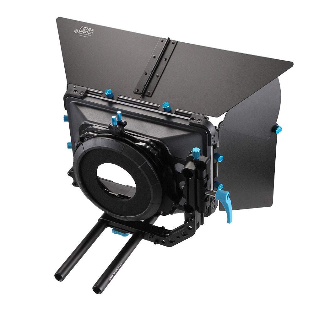 Fotga DP3000 M3 Swing-Away Matte Box for 15mm Rail Rod with Filter Holder