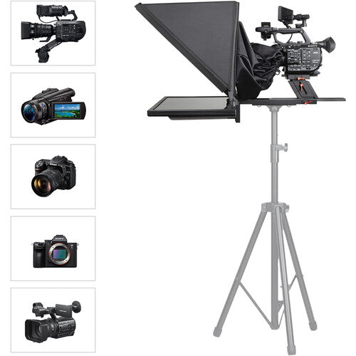 Desview T17 Teleprompter Set with 17" Self-Reversing Monitor