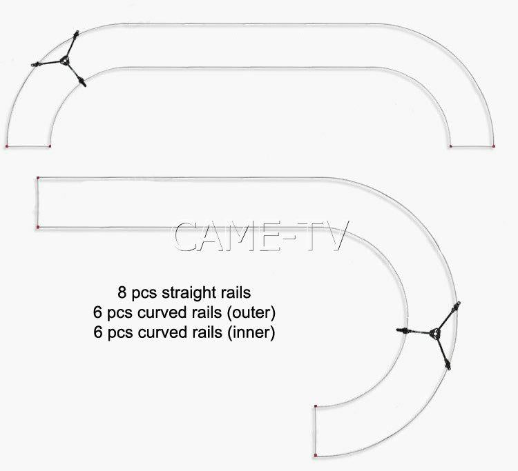 Came-TV Dolly And Track Straight Rail And Curved Rail JX300B-461