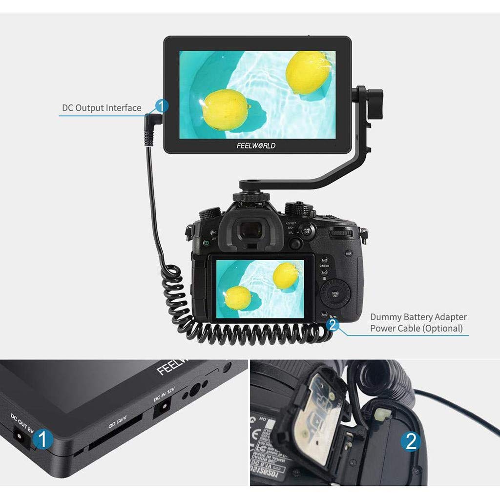 FEELWORLD F6 Plus 5.5inch  Touch Screen 4K LCD Monitor with Tilt Arm and 3D luts Input