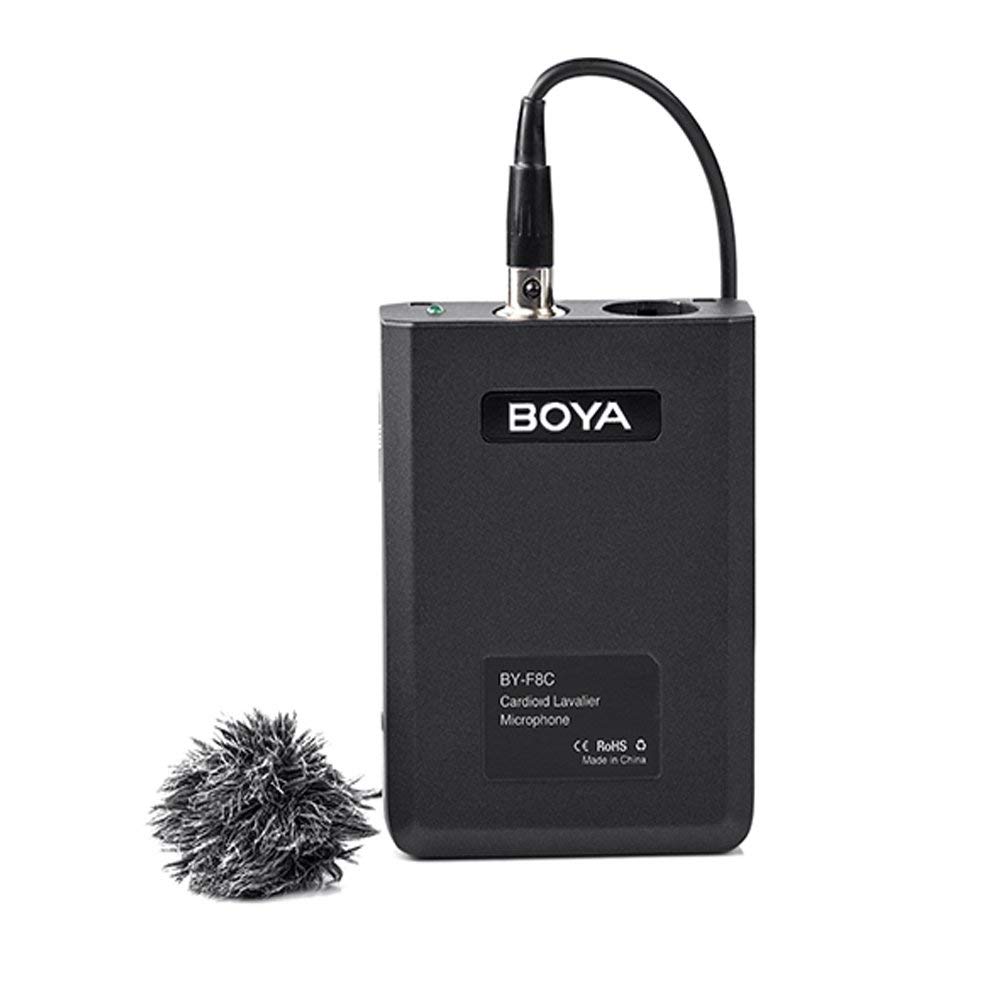 Boya BY-F8C Pro Cardioid Lavalier XLR Output Condenser Microphone for Vocal Acoustic Guitar Music Instrument Video Recording Mic