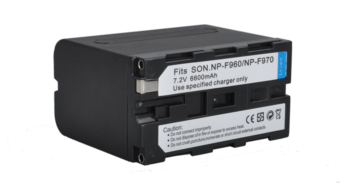 SONY NP-F970 RECHARGABLE 6600MAH BATTERY REPLACEMENT (GENERIC)