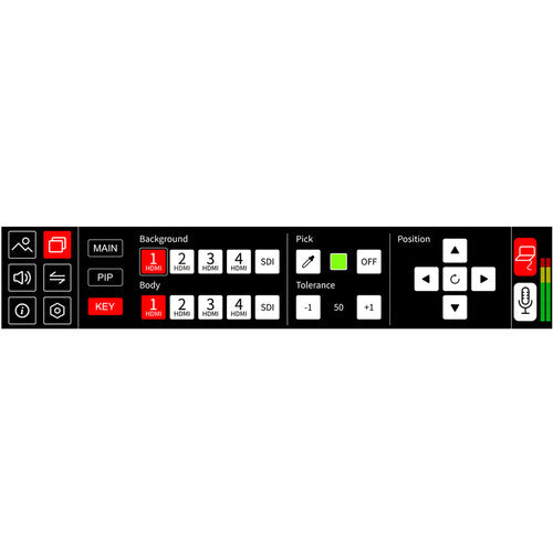 FeelWorld L4 HDMI Livestream Switcher with 10.1" LCD Monitor