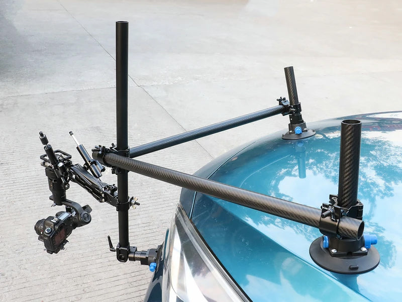 CAME-TV 2-22 Lbs Load Pro Camera Video Hydraulic Stabilizer Rod Mount With Suction Cup Mount GS11-SUCTION