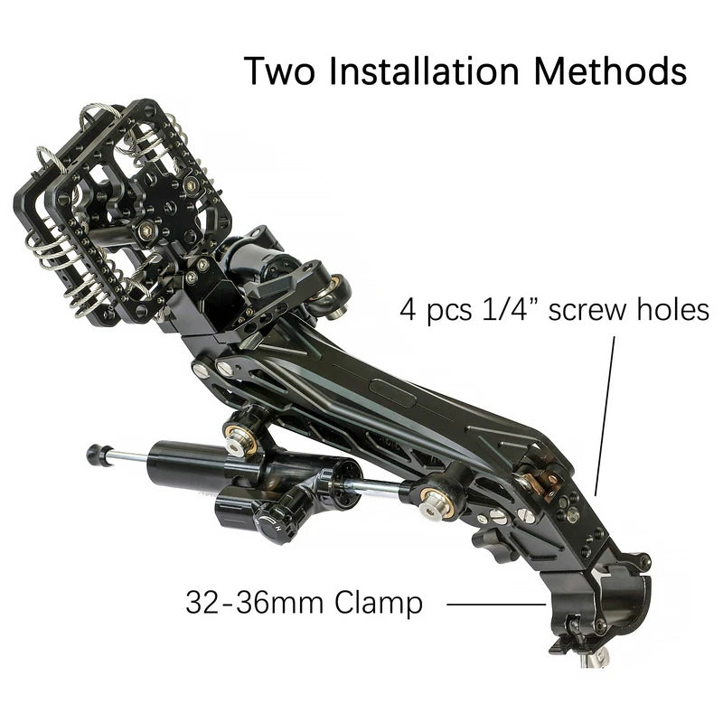 CAME-TV 2-22 Lbs Load Pro Camera Video Hydraulic Stabilizer Rod Mount With Suction Cup Mount GS11-SUCTION