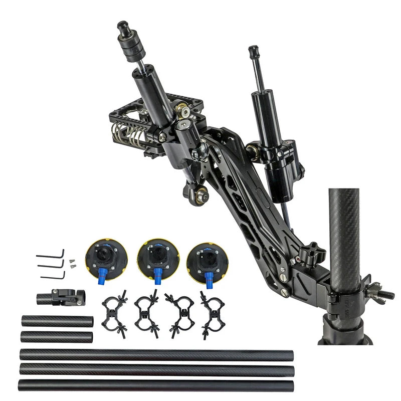 CAME-TV 2-22 Lbs Load Pro Camera Video Hydraulic Stabilizer Rod Mount With Suction Cup Mount GS11-SUCTION