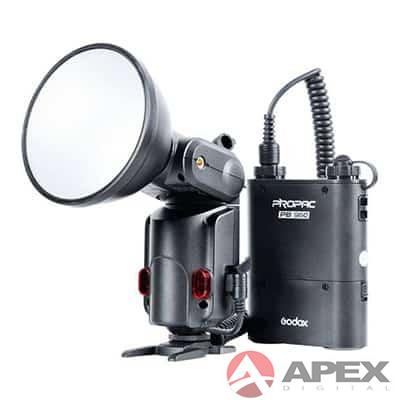 Godox AD 180 Speedlite Flash with PB960 Dual Output Battery Pack