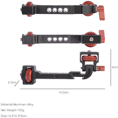 DigitalFoto Groot II Rotatable Monitor Bracket with Smartphone Clamp for Gimbals