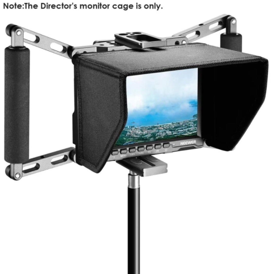 Director Monitor Cage Handle Kit For 7 Inch Camera Field Monitor For Feelworld Viltrox Aputure Atomos Ikan 7'' LCD Monitors