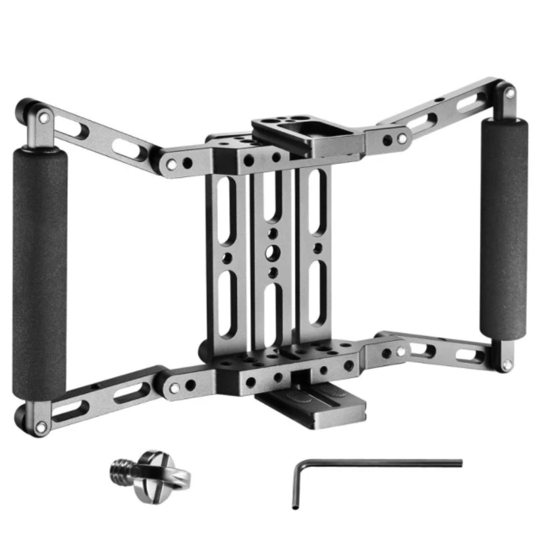 Director Monitor Cage Handle Kit For 7 Inch Camera Field Monitor For Feelworld Viltrox Aputure Atomos Ikan 7'' LCD Monitors