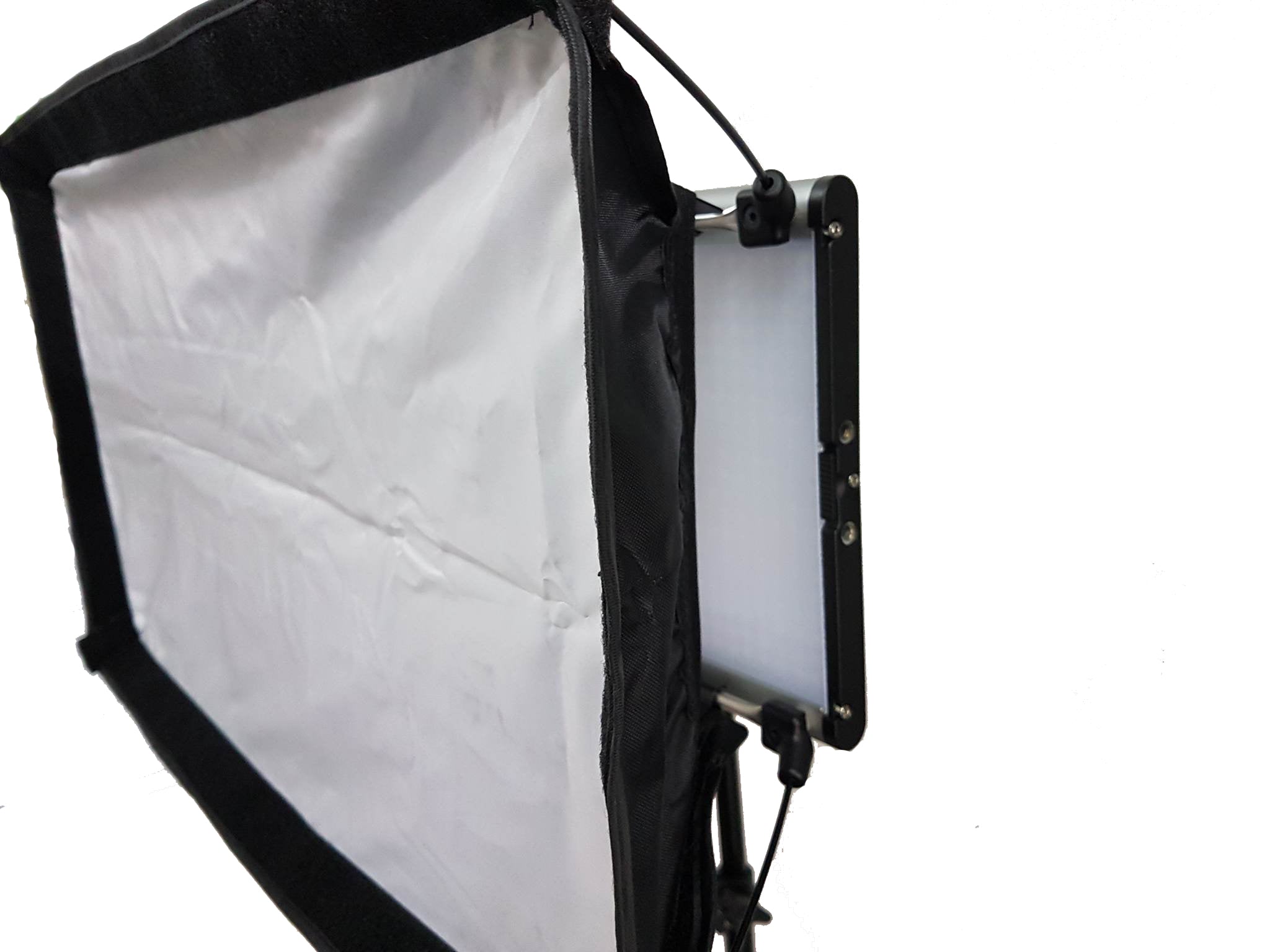 APEX JY-1000 Dimmable LED 960pins 5600K Video Light Panel with Barndoor and Grided Softbox