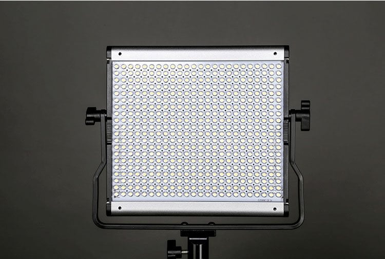 APEX JY500S LED Video Light 5500k with Barndoor and Softbox with Grid