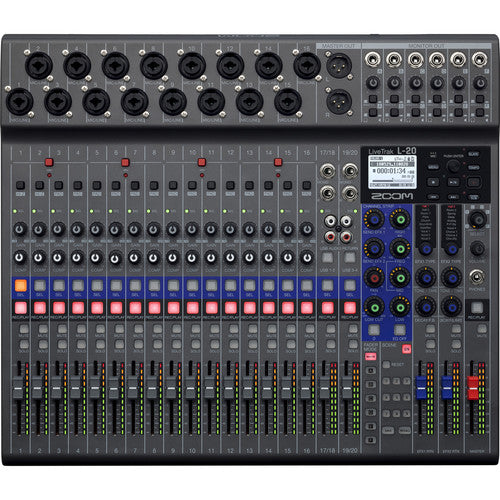 Zoom LiveTrak L-20 L20 - 20-Input Digital Mixer &amp; Multitrack Recorder