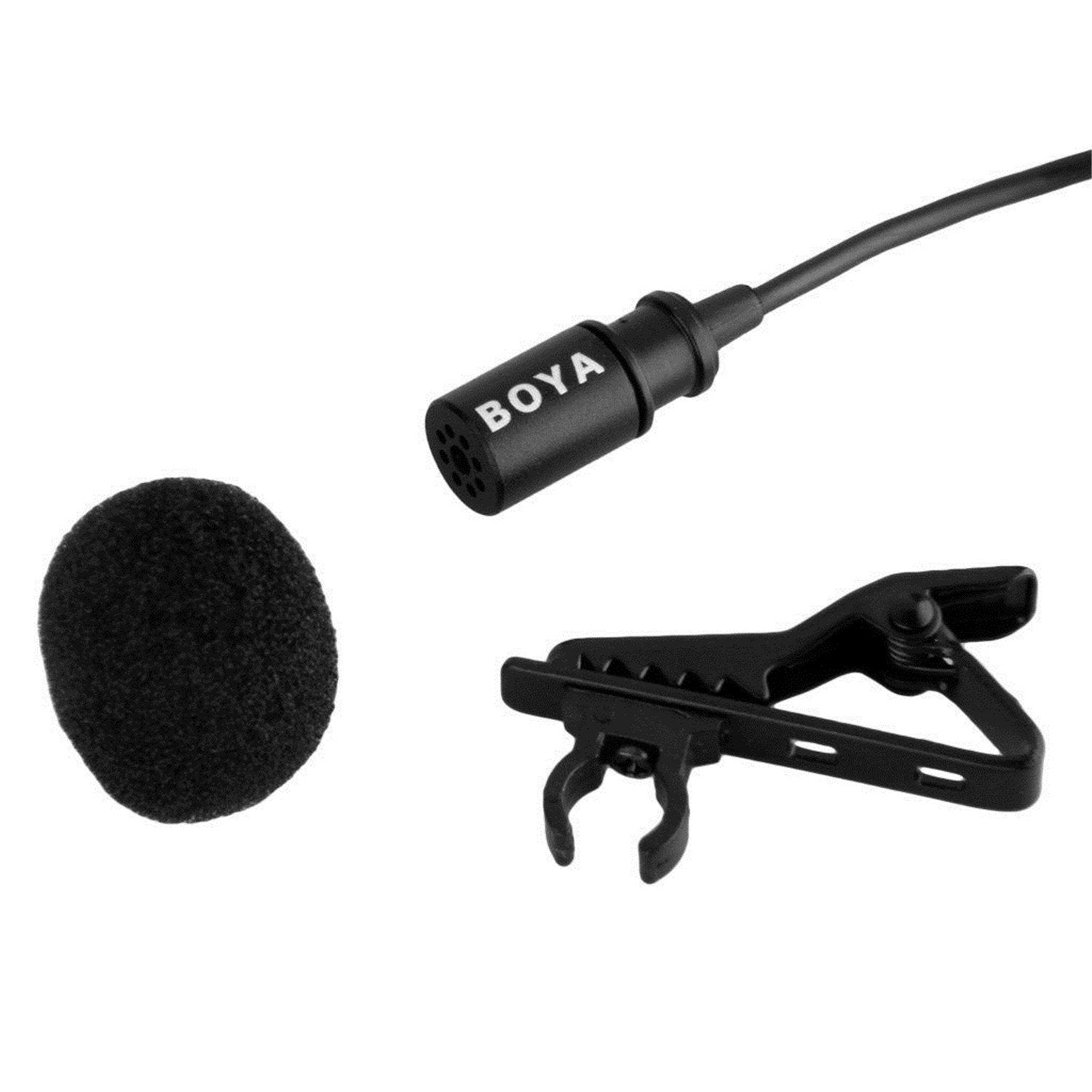 Boya BY-LM20 47'' Lapel Clip-on Omnidirectional Lavalier Microphone for GoPro Hero 3 3+ 4 Black White &amp; Silver Editions