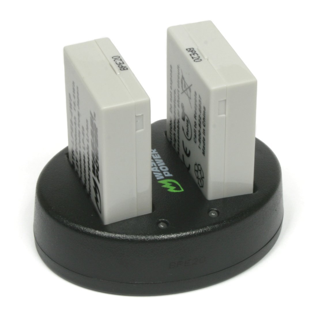 Wasabi Power Battery (2-Pack) And Dual Charger For Canon LP-E8