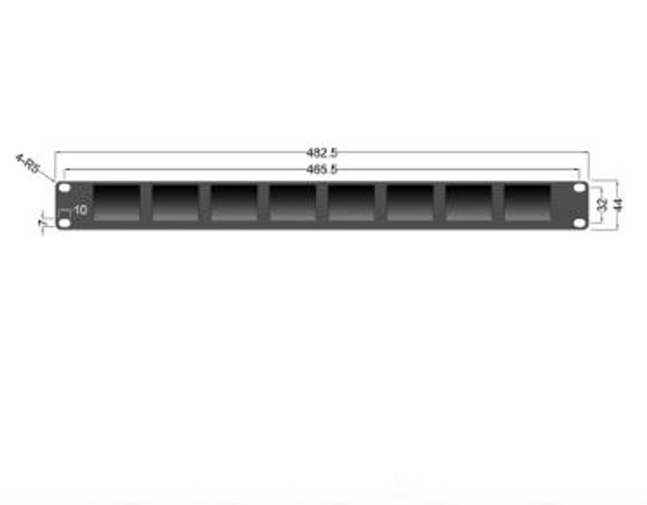 Lilliput 8x2" 1RU Rackmount Monitors With SDI Equalization and Re-Clocking