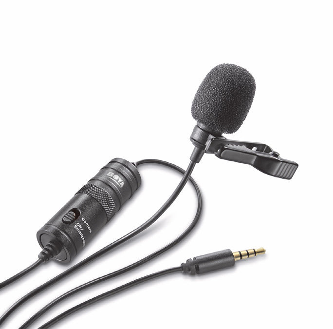 Boya BY-M1 Omni-Directional Lavalier Microphone for Smartphones and DSLR Cameras